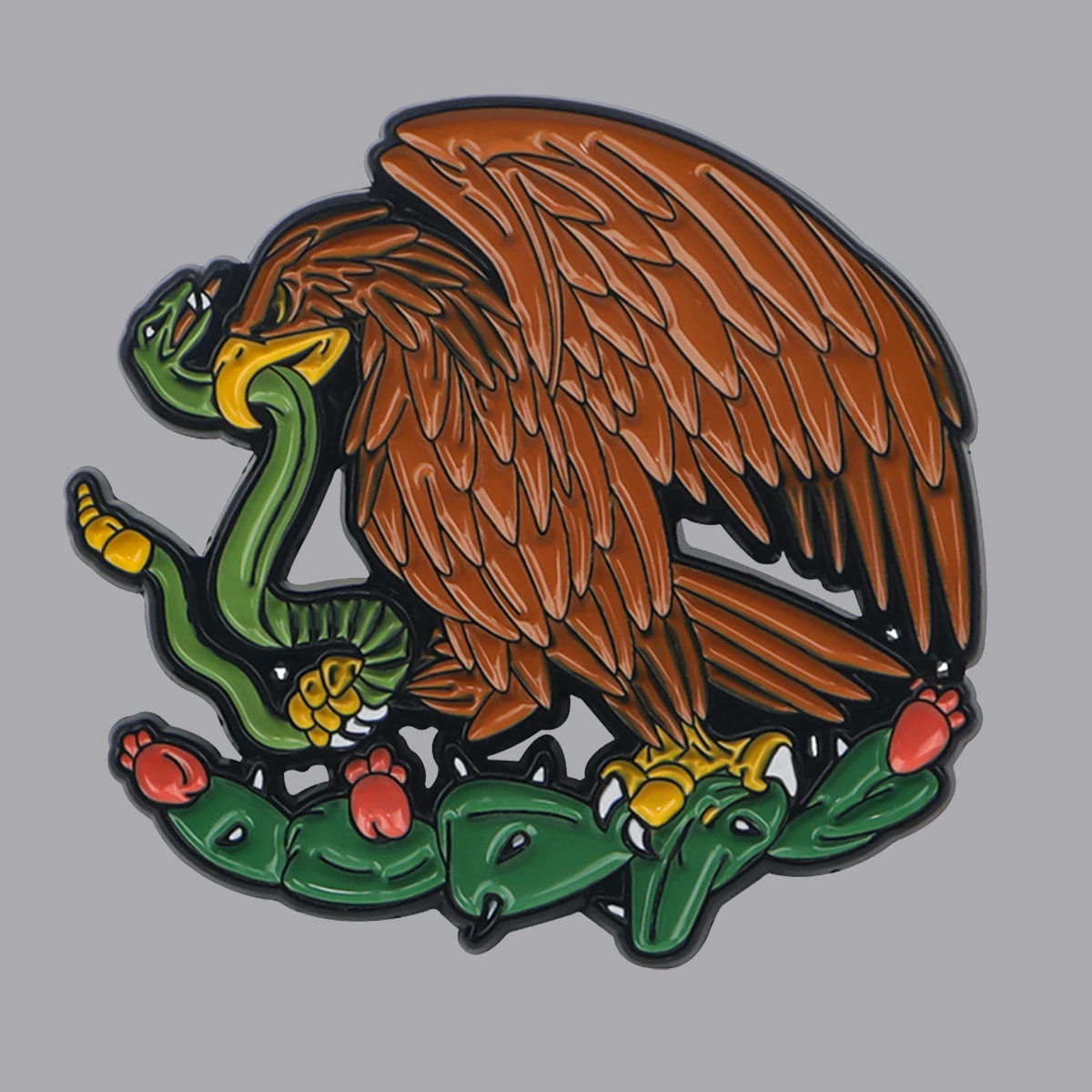 Mexican Flag Enamel Pin Eagle Brooch Pines Lapel Pins Badge on Backpack Clothing Accessories Fashion Jewelry Friends Gifts