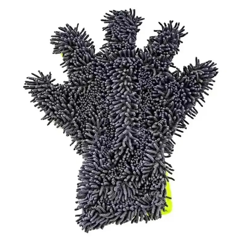 1/2 Stuks Auto Was Handschoenen Microfiber Wipe Auto Spons Krasvrij Auto Wassen Reiniging Koraal Fluwelen Dubbelzijdig Reinigingsgereedschap