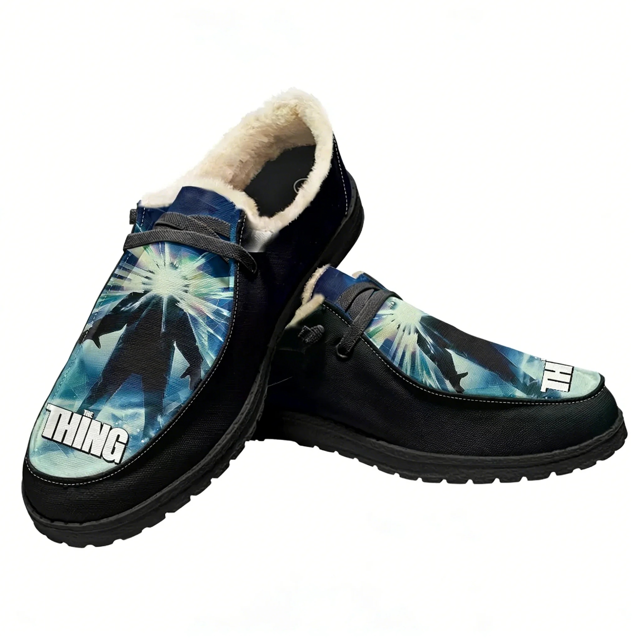 

Тапочки The Thing Velvet: теплые, для дома и улицы, легкие, с индивидуальным модным принтом, на заказ, парные