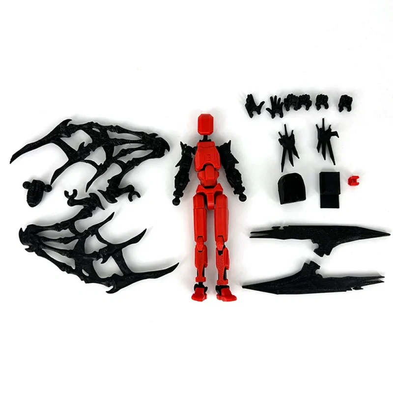 

3D Printed Prototype Red Demon Bloody Warrior Multi Jointed Movable Action Figure Finished Collectible Model For Game Collectors