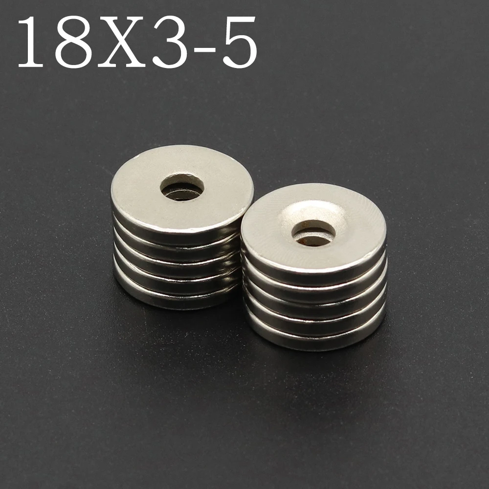 5/10/20/50Pcs 18x3-5 Neodymium Magnet 18mm x 3mm - 5mm N35 NdFeB Round Super Powerful Strong Permanent Magnetic imanes