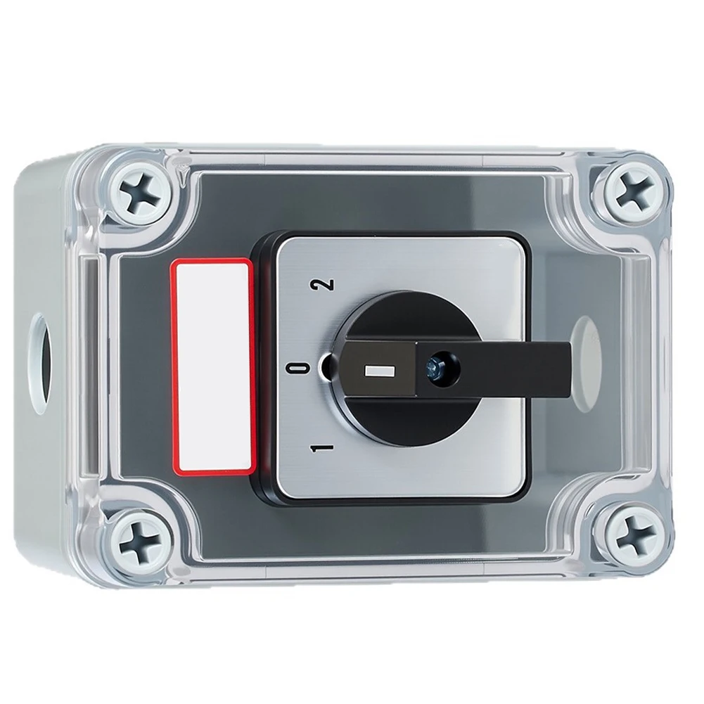 SZW26-20 Three-Section Three-Position Rotary Cam Switch with IP65 Sealed Enclosure for AC23A AC3 AC4 DC21A Duty Applications
