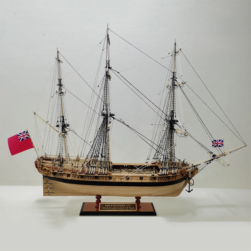 

Модель корабля HMS kingsfisher 1804, модель фригата британского Королевского флота «сделай сам», модель деревянного парусного судна, комплект, подарок, Коллекционная модель, игрушка, 1/60