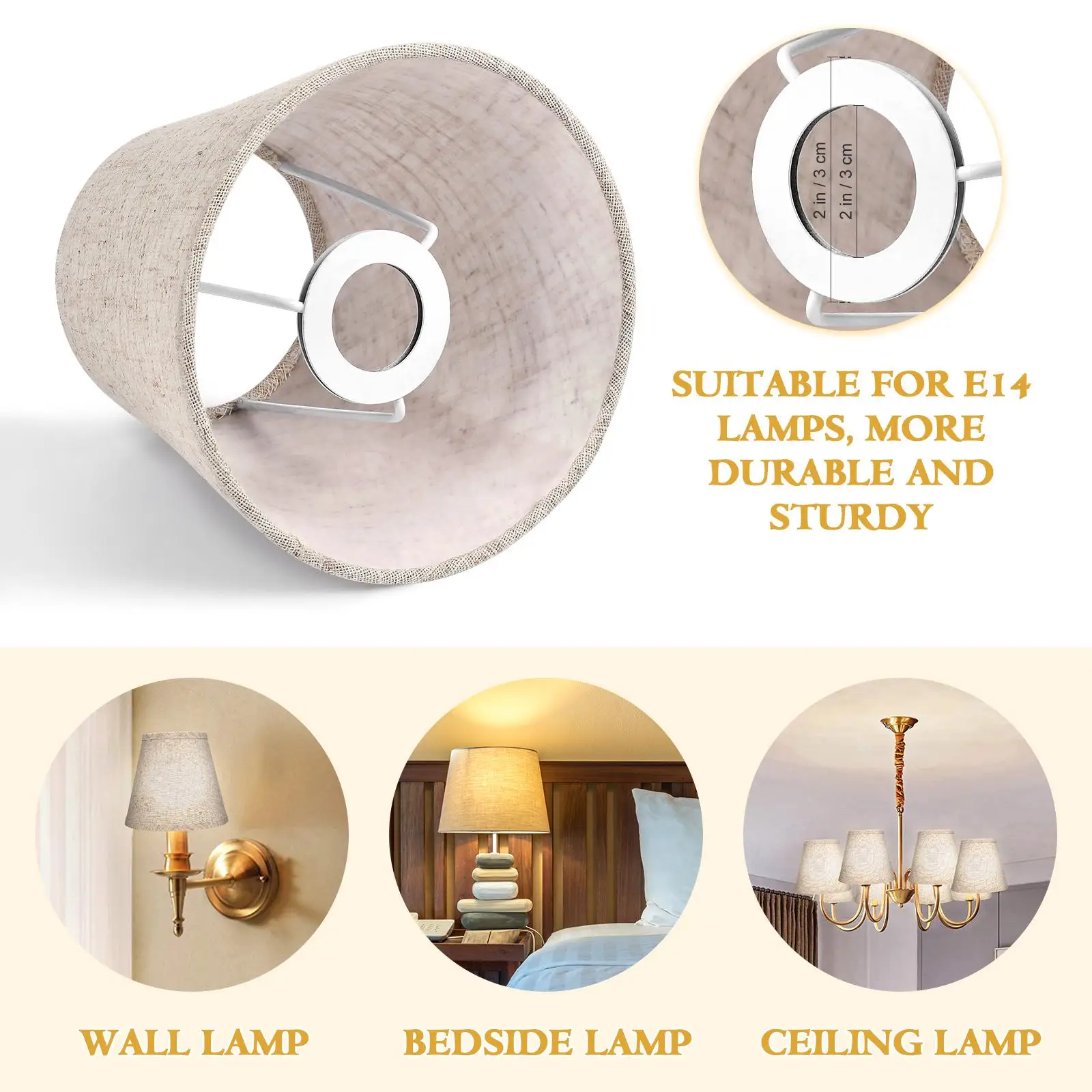 2 pçs tecido abajur candeeiro de mesa linho pano capa retângulo moderno quarto sala estar acessórios iluminação decorativa