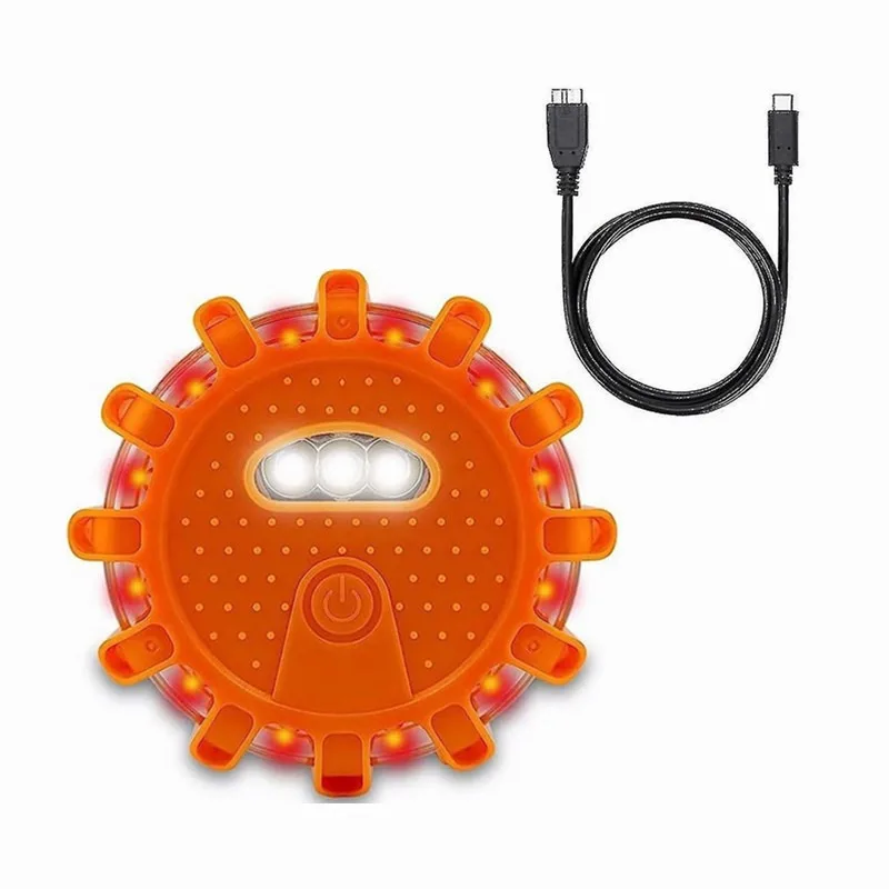 LED Traffic Warning Light - Strong Magnetic Adsorption, Ideal for Car Emergency Use. With Long - lasting On - mode