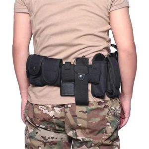 Taktischer Gürtel aus dauerhafter Tarnung, Dienstprogrammgürtel, geeignet für Jagd, Klettern, Spaziergänge, Camping, Radfahren, Polizeisicherheit 6 Hauptverkaufspolizeigürtel - №5