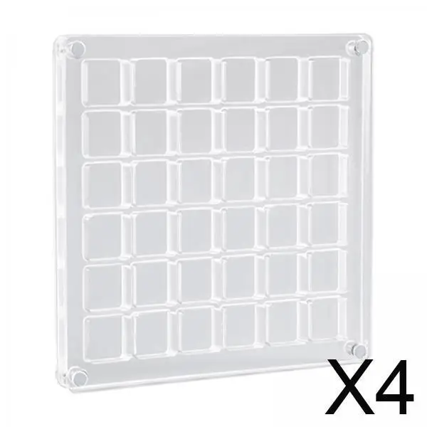 

4 коробки-органайзера со стразами и дизайном ракушки для принадлежностей для дизайна ногтей