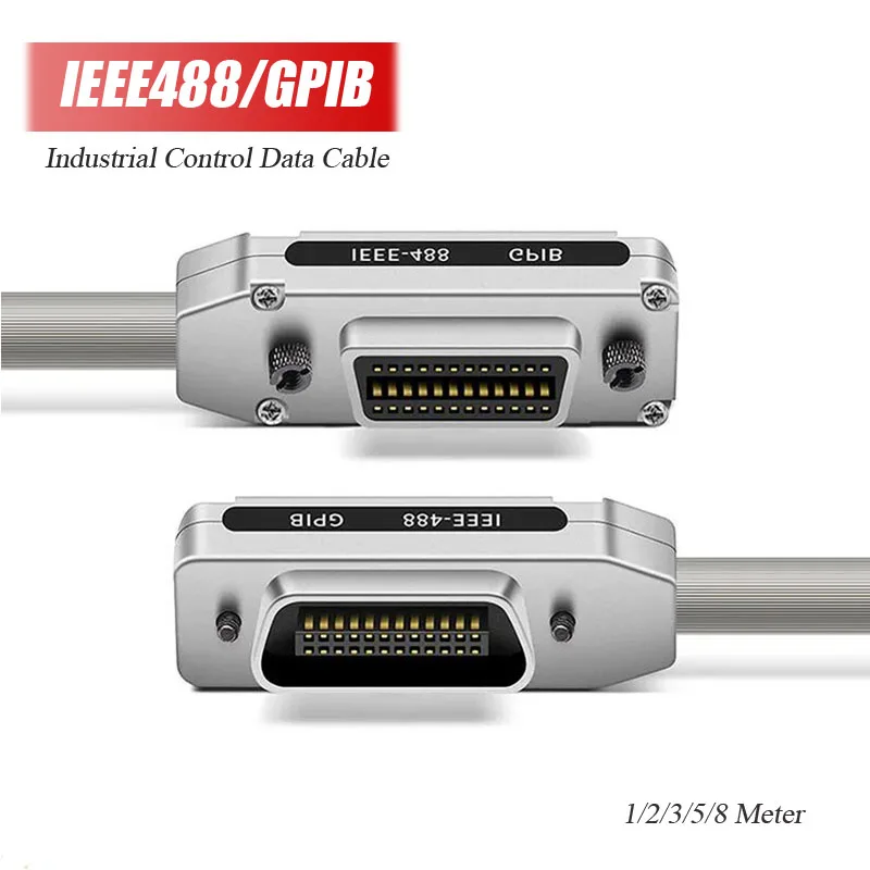 

IEEE488 GPIB Industrial Control Data Cable ieee488 Data Transmission Line gbip Wire Terminals PCI Industrial Control Bus 1/3/8M