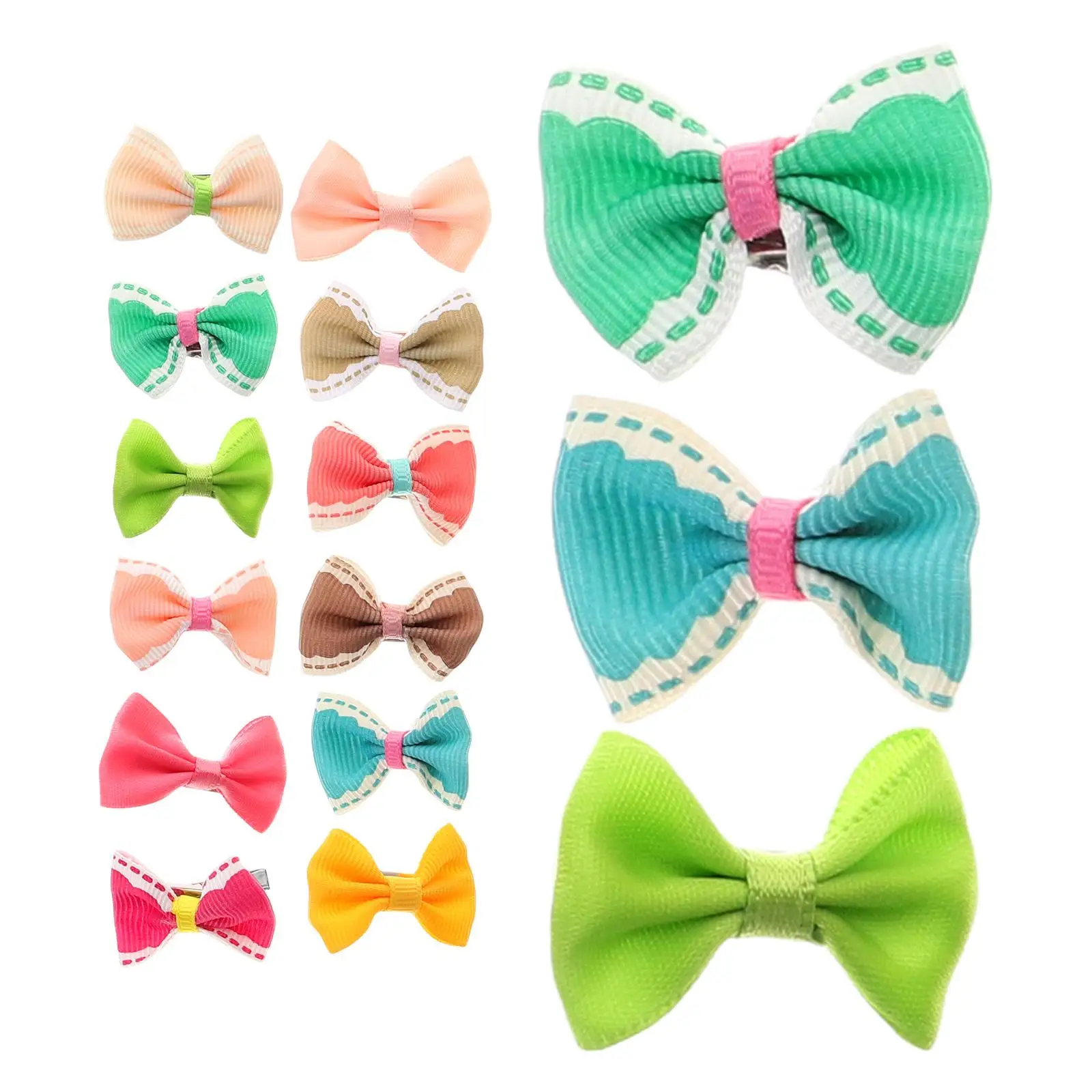 

30pcs Pet Cute Bowknot Clips for Small Dogs Puppies Pet Clip Cats Dog Hair Clip Cat Hair Bow Fashion Accessory
