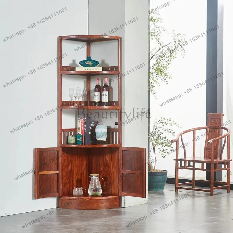 

mahogany hedgehog red sandalwood corner cabinet solid wood corner right angle cabinet wall triangle cabinet shelf