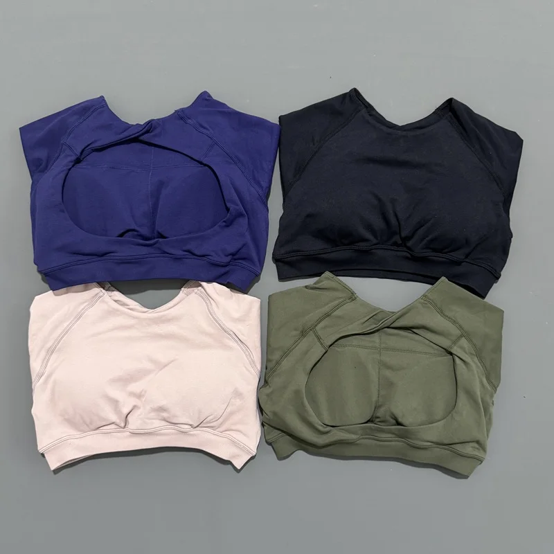 سترة علوية قصيرة الأكمام للنساء من Histello بدون خياطة لممارسة اليوجا، ملابس قصيرة مكشوفة السرة، ملابس رياضية للتدريب في صالة الألعاب الرياضية #2