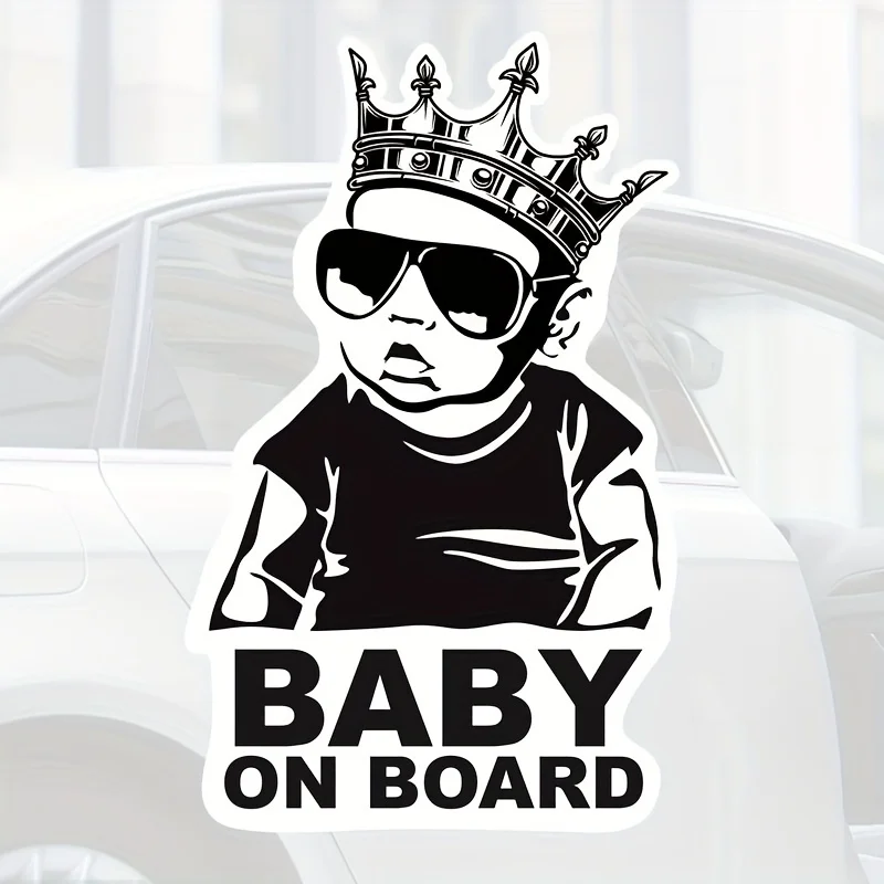 1 Vinyl-Aufkleber für Babys, lustiger Fensteraufkleber für Kinder, langlebig, wasserfest, einfach anzubringen und zu entfernen