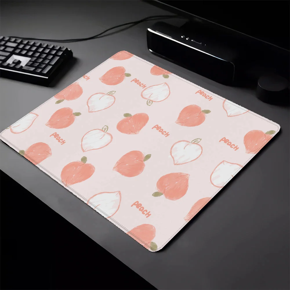 Magic Mouse Pad Gamer Strawberries Peaches Pc Gaming Accessories Small Deskmat Computer Mat Mausepad Pad on the Table Mousepad