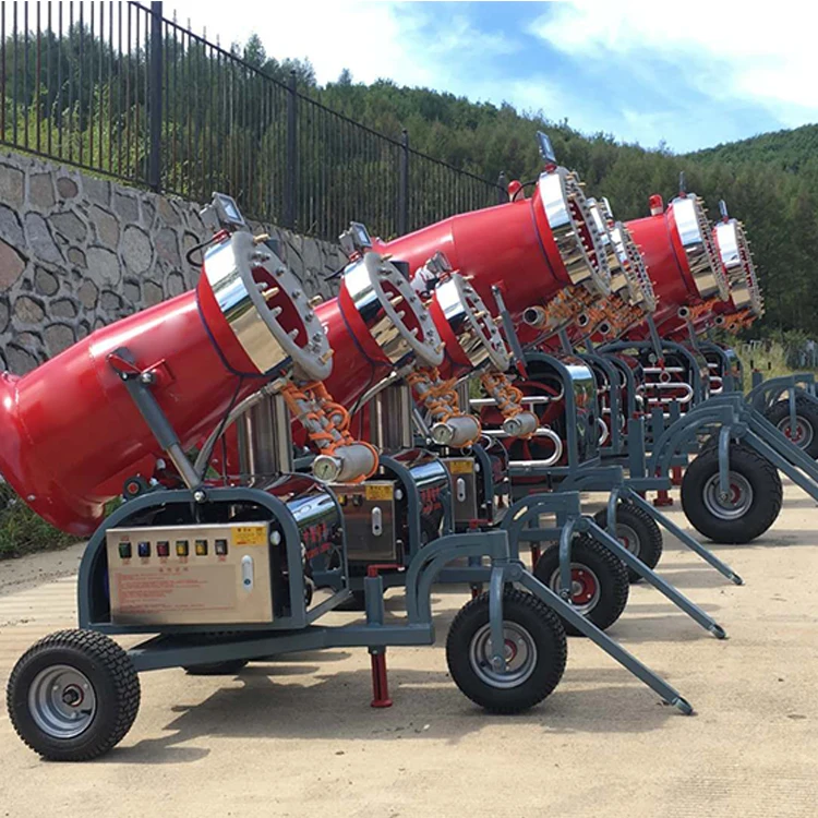 Commercial Artificial Snow Ice Maker Ski Resort Snow Making Machine Cannon Sprayer Fan Generator Shed