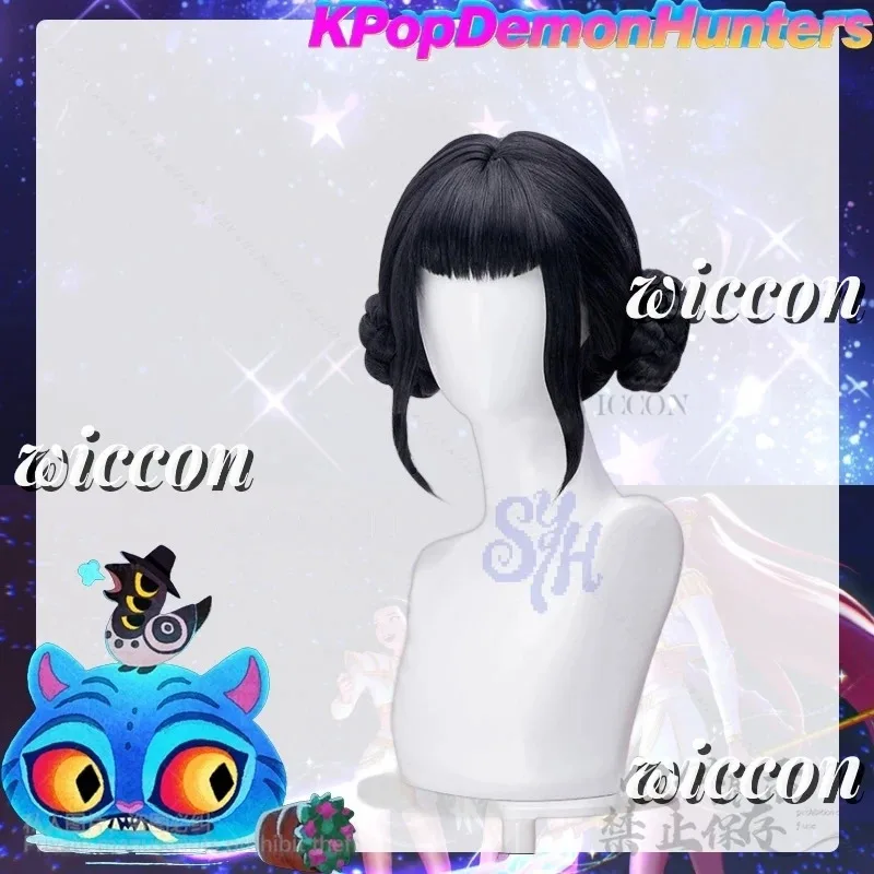 

DY20Kpop Demon Косплей Аниме Фильм Huntrix Корея Девушки Группа Руми Мира Зои Y2K Джирай Кей Парики Реквизит Для Моды Хэллоуин Вечеринка
