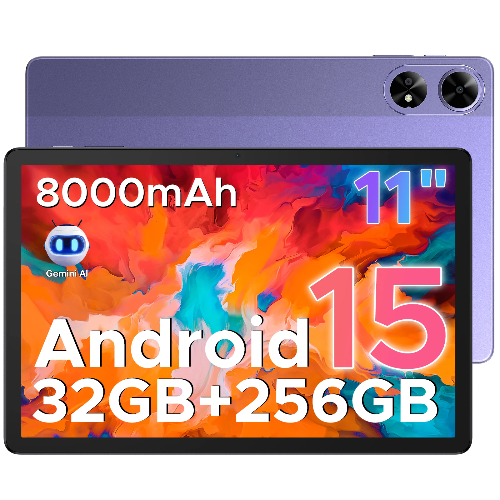 DOOGEE Tab G6+ Tablet 4G LTE 32GB/256GB Gemini Al 11'' scherm Dubbele speakers 8000mAh batterij Widevine L1 Android 15 Smart Pad