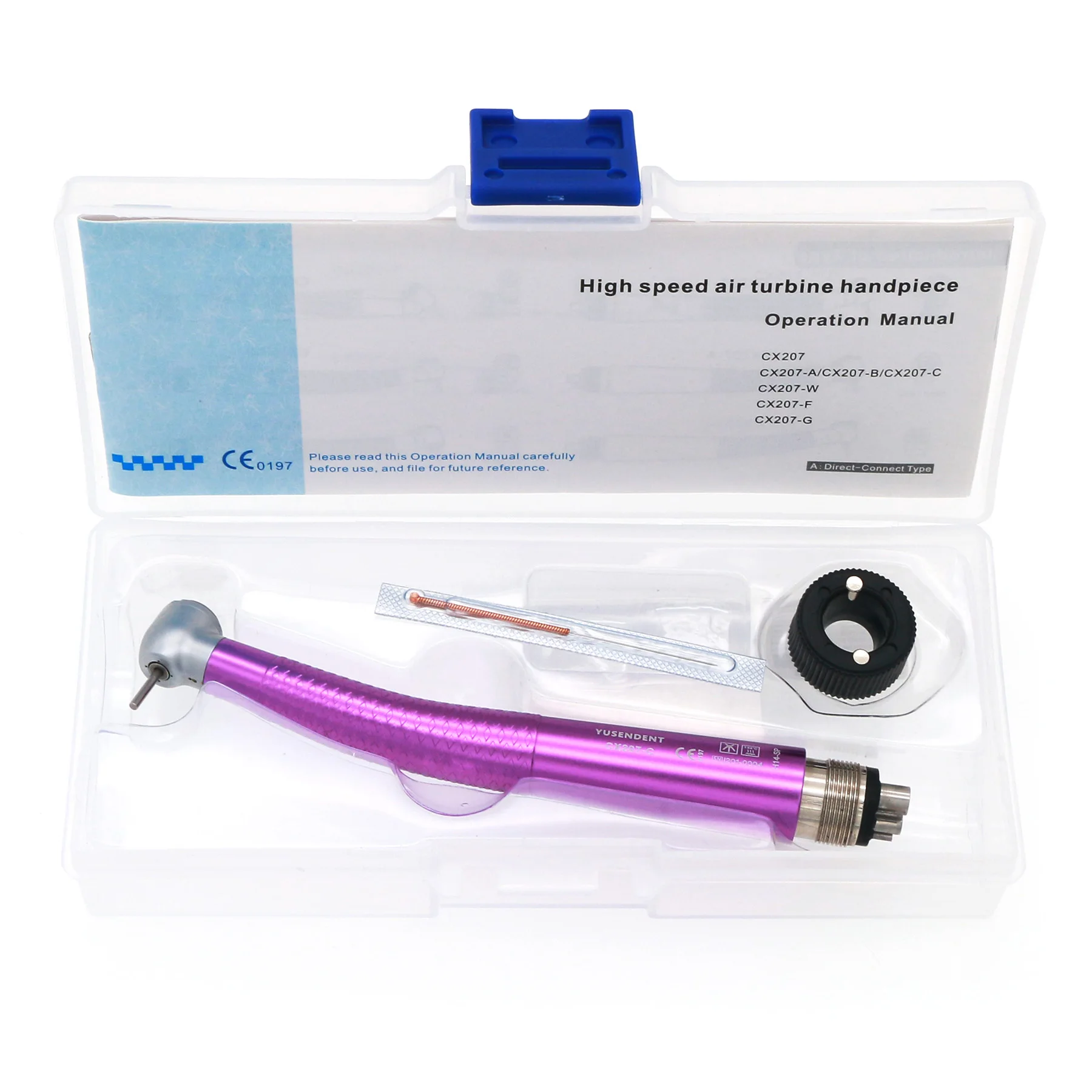 COXO Dentaire Haute Vitesse Handpiece Tête Standard Coloré Bouton Poussoir 2/4 Trous CX207-C-SP