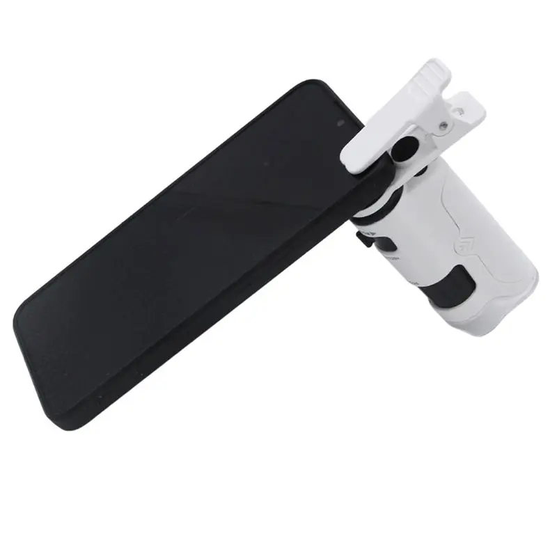 A25F-Mini Mobile Phone Microscope Glass 60-120X Cell Phone Clip On Microscope For Taking Photos