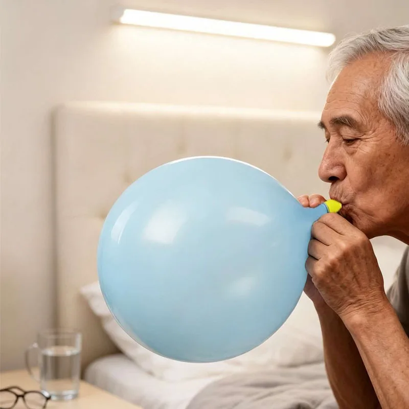 Blowing Balloons Sensory Toys Breathing Exerciser Speech Lung Respiratory Training Stress Release ADHD Calming Stuff For Adults
