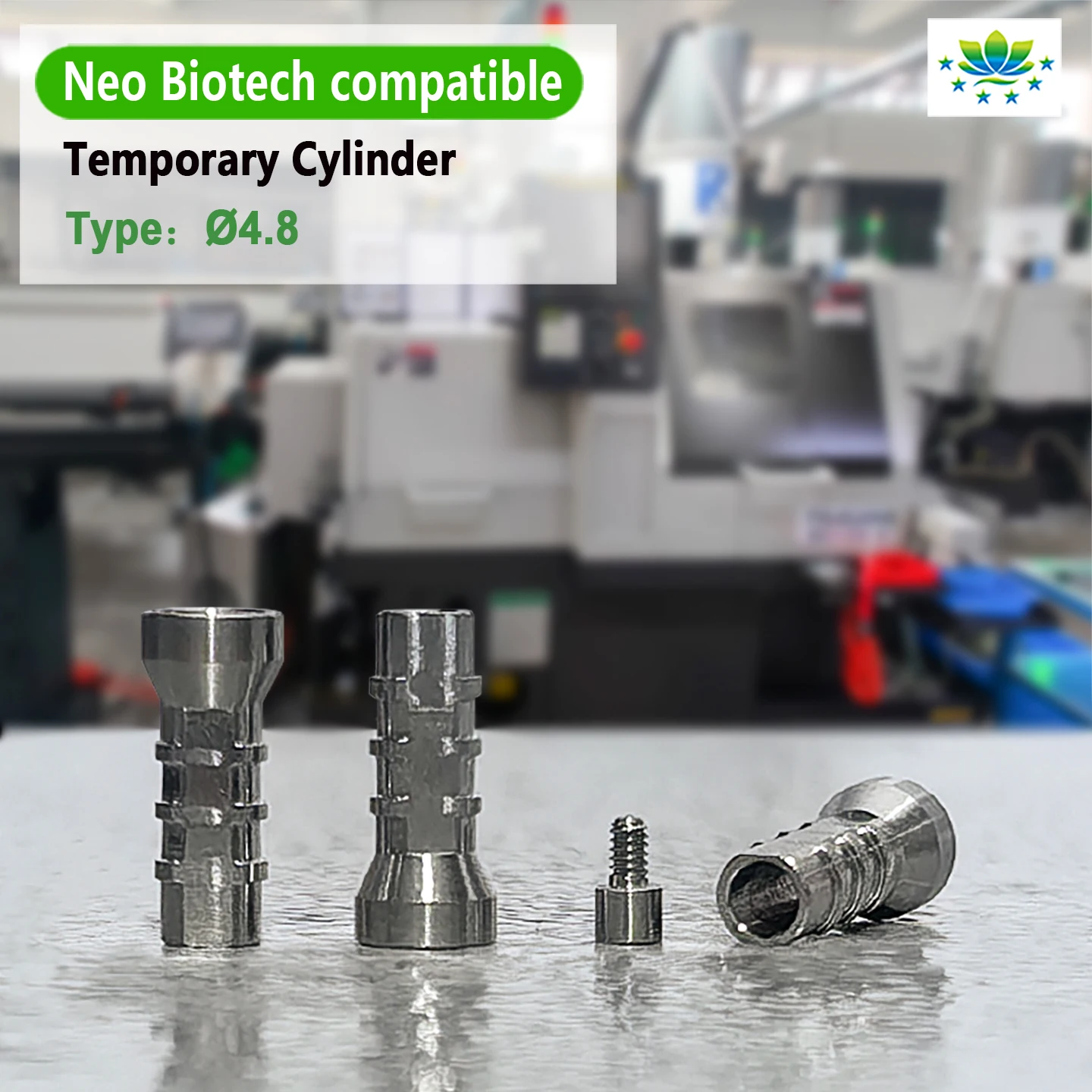 For Neo Biotech Multi Unit Abutment Temporary Cylinder Titanium Grade 5 Dental Implant Lab Prosthetic OEM ODM Factory Direct Kit