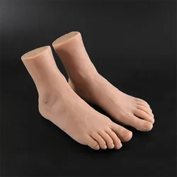 The Male Foot Model Of The Simulated Human Body Is Used To Take Photos To Show The Creative And Funny Props Of Shoes And Socks