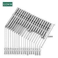 10pcs/lot 60mm Length 801 5mm Magnetic Electric Round Shank Phillips Screwdriver Bit Set Hand Tools Cross Head PH00 PH0 PH1 PH2