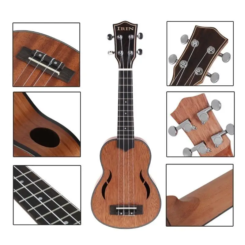 652F Hawaiian Starter Ukuleles Kids Adults 4 Strings Small Guitar Nylon Strings view 5