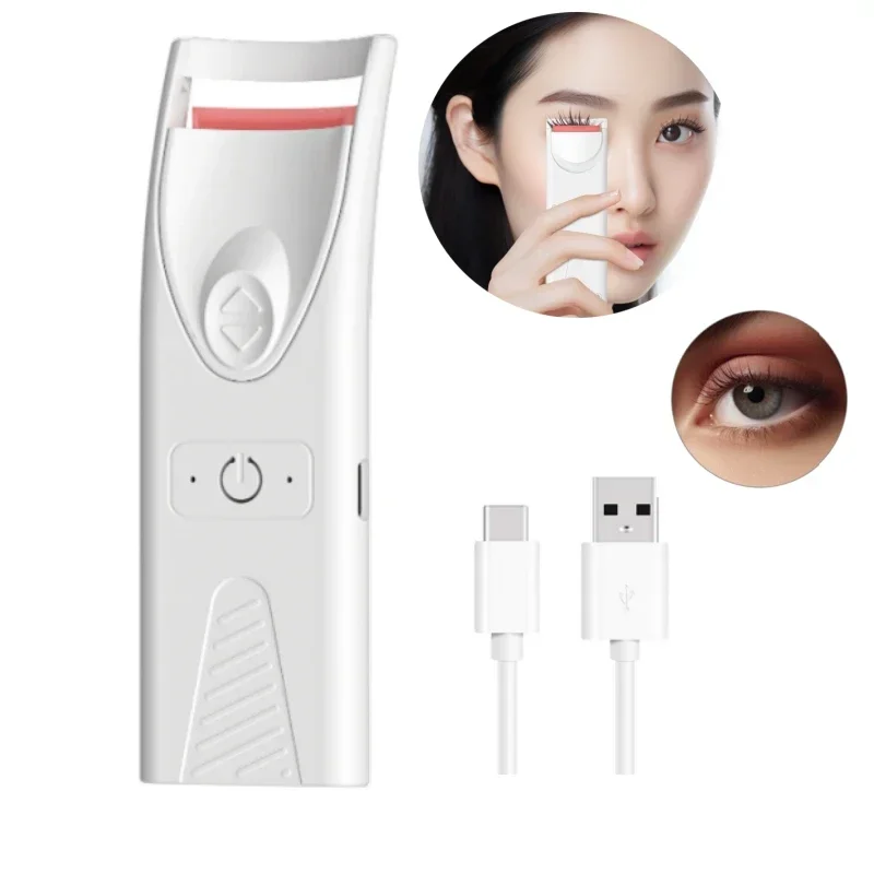 Smiling Shark YJ02 Eyelashes Curls Portable Small Electric Heated Eyelash Curler Long Lasting Electric Heated Comb Makeup Tool