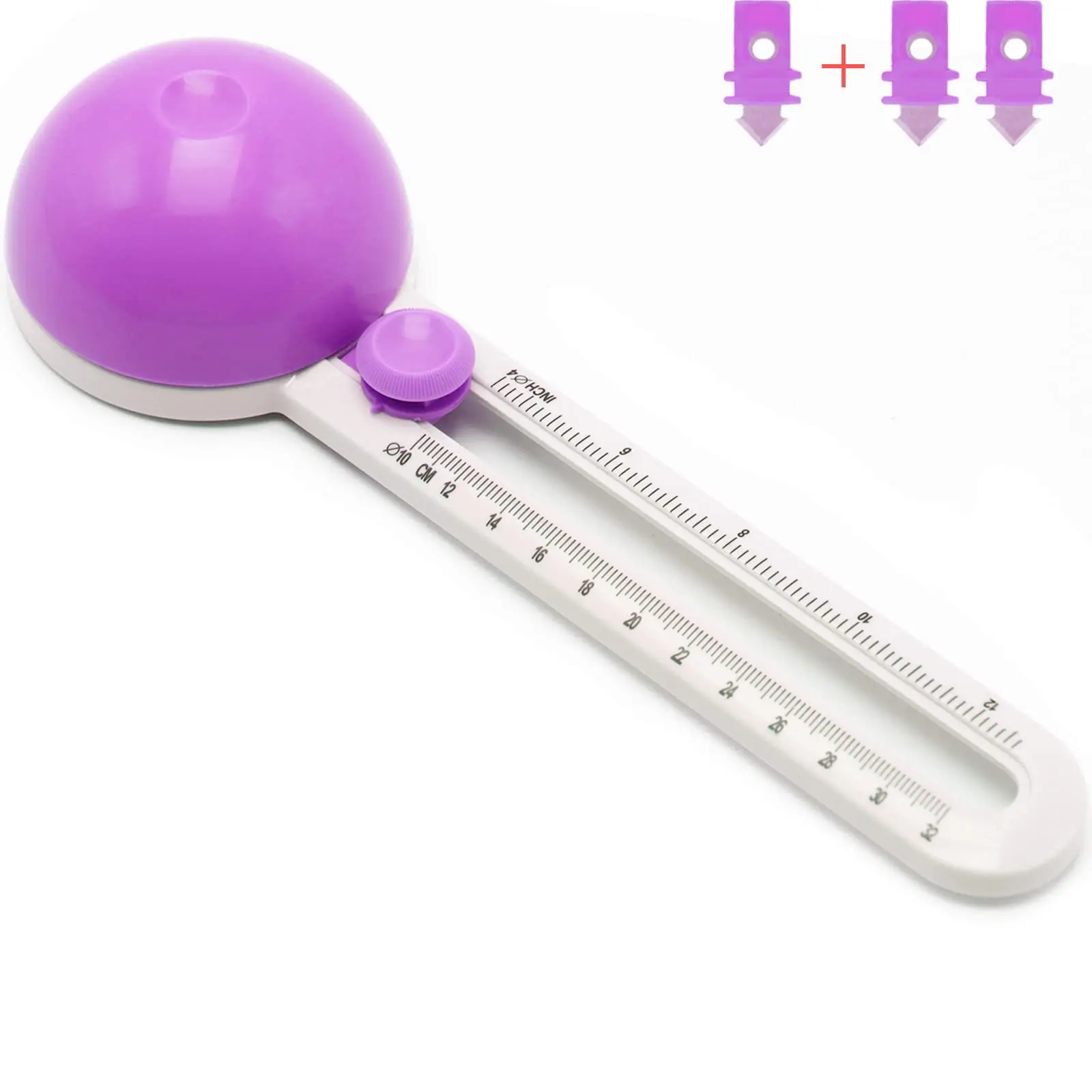Circle Paper Cutter Trimmer Tool with 2 extra blades Circle Shapes 32cm to 10.16cm for Paper Crafts Cardmaking Scrapbook Journal