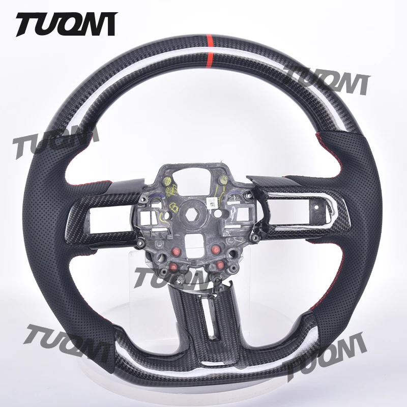 

LED Sports Carbon Fiber Car Steering Wheel For Ford Mustang Shelby GT