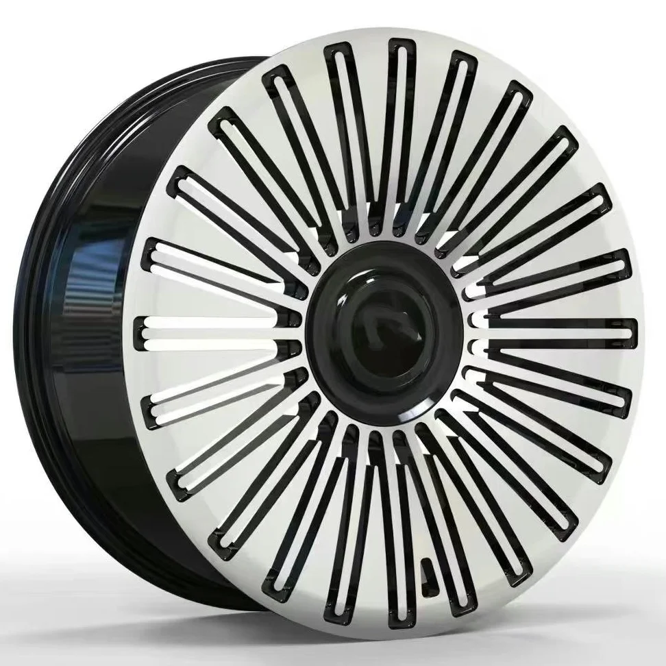 

Customized 18- 24 Inch Black Machined Face Multi Spoke Forged Alloy Car Wheel Rim For Tesla Model 3 Y Land Rover Lixiang Car