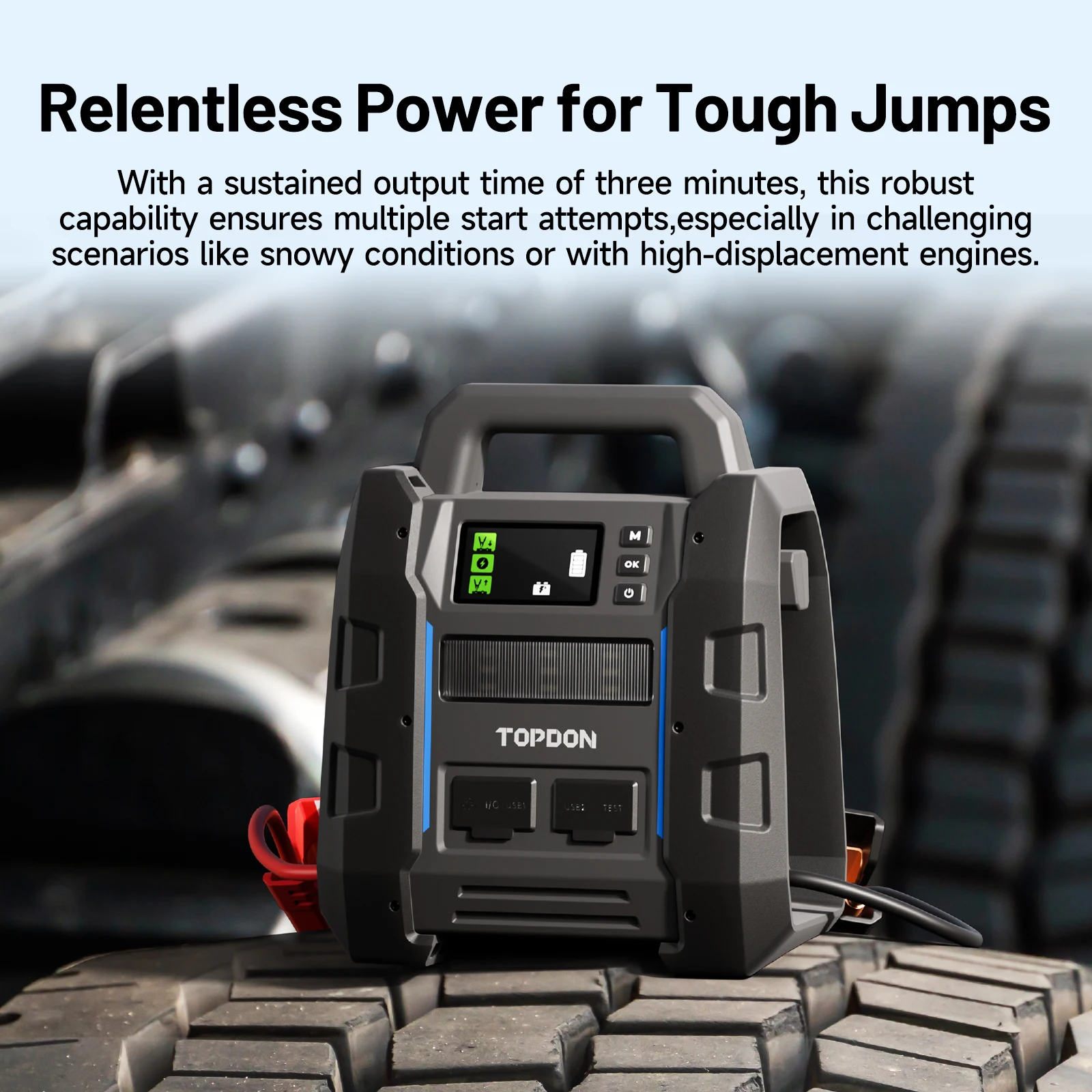 Portable Topdon V4500 Plus Multi Function Battery Booster Powerbank Super Capacitor 12V Jump Starter Power Bank for Truck