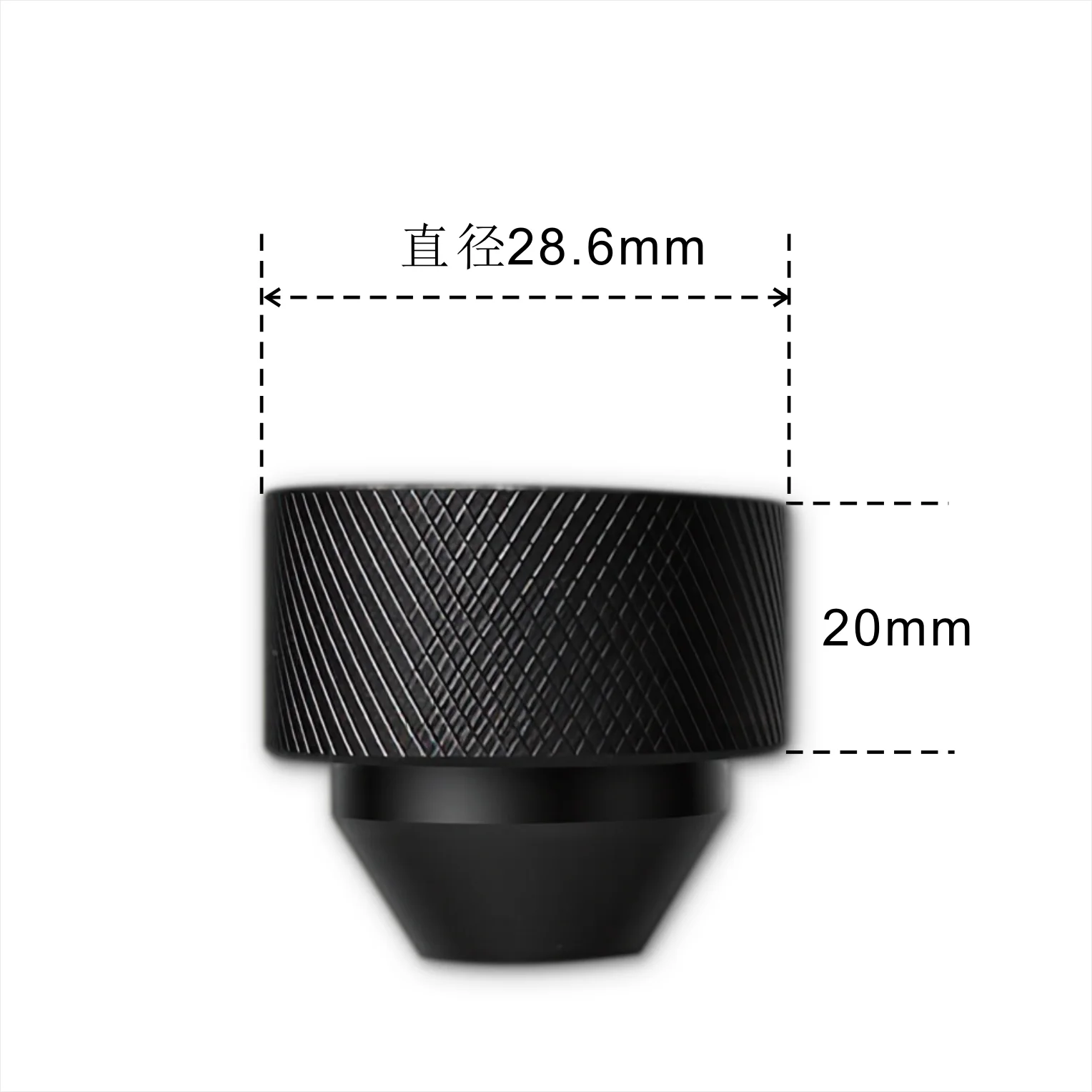 Leichter Aluminium-Carbon-Gabelverlängerer OD28,6mm 1-1/8 Zoll Gabelkopfrohr-Verlängerungskappe Passend für Rennrad TT Bike Gabel 6mm 9mm – Detail 5