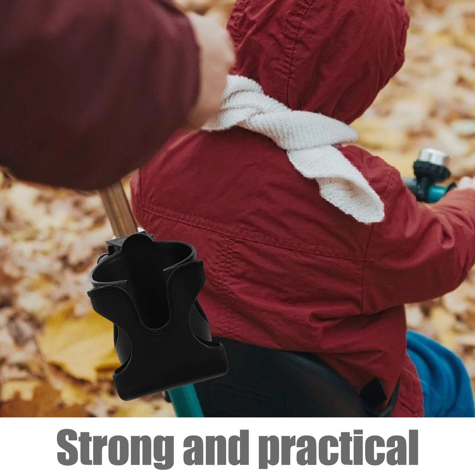 

Универсальный держатель для телефона на чашку для коляски, инвалидной коляски, ходунков, велосипедов, многофункциональный регулируемый противоскользящий черный держатель для велосипедной бутылки