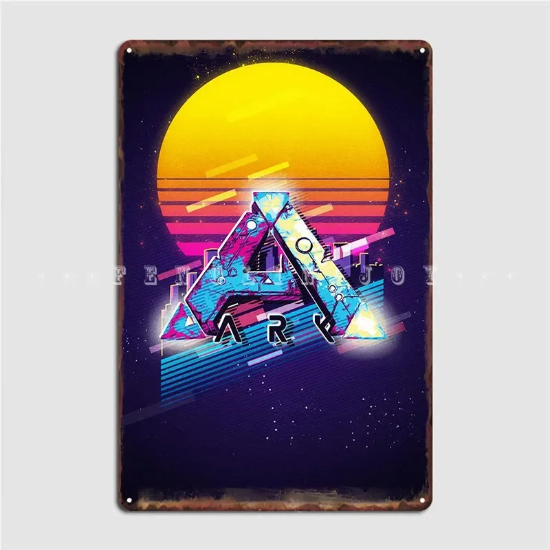 Ark Survival Evolved Metal Sign Cinema Living Room Vintage Cinema Wall Plaque Tin Sign Poster