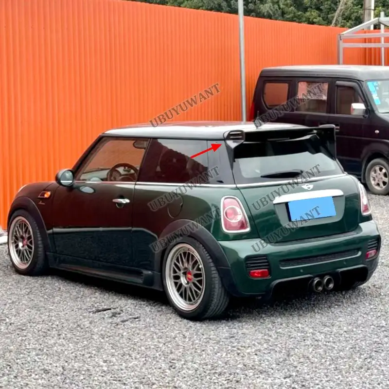 For BMW Mini Cooper 06-13 R56 Ver.2.11/2.12 Type B JCW Style Carbon Fiber FRP Roof Spoiler Rear Wing Exterior Body Kits