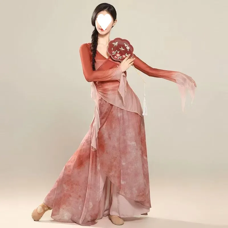 

Комплект марлевой танцевальной одежды в национальном стиле — классическая повседневная одежда, костюм для практики феи