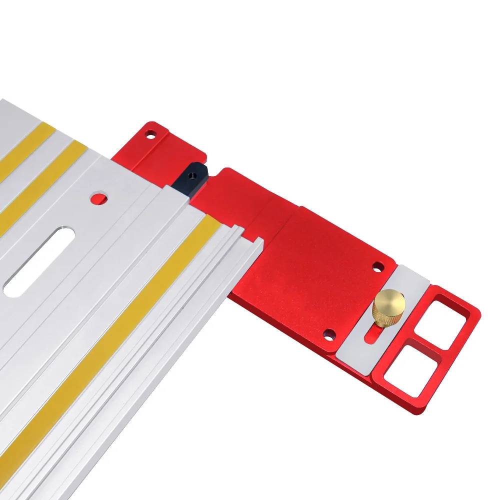 Holzbearbeitung 90-Grad-Winkelstopp-Schienensäge aus Aluminiumlegierung, quadratische Positionierungsbegrenzungsklemme für elektrische Kreissägen-Führungsschiene – Detail 3