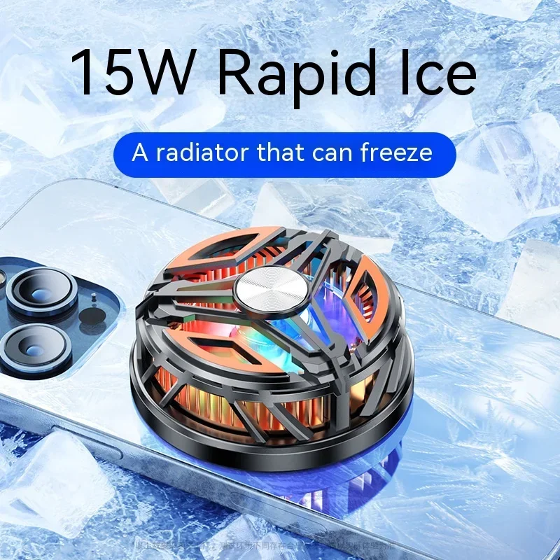 GT31 Cell Phone Magnetic Radiator Game Cooler Back Clip Heat Sink 15W for IPhone Xiaomi Huawei Samsung Mobile Phone Cooling Fan