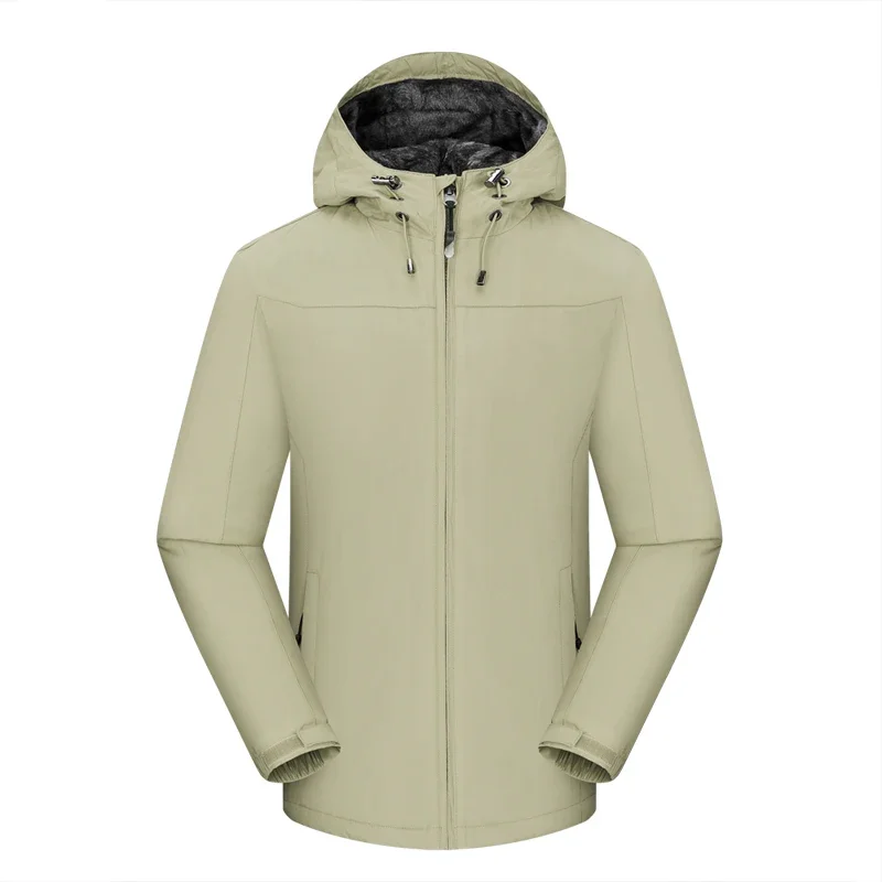 

Thicken Fleece Thicken Padded Outdoor Clothing Windproof Waterproof Thermal Coat Jacket Winter Warm Men Women Heavyweight Hooded