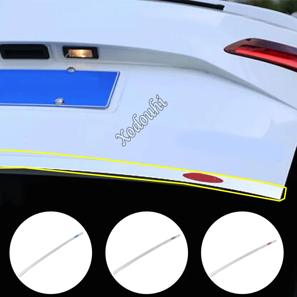 

Car Trunk Lid Cover Stainless Steel Rear Door Tail Gate Trim Stick Frame Hood Part For Skoda Karoq 2017 2018 2019 2020 2021 2022