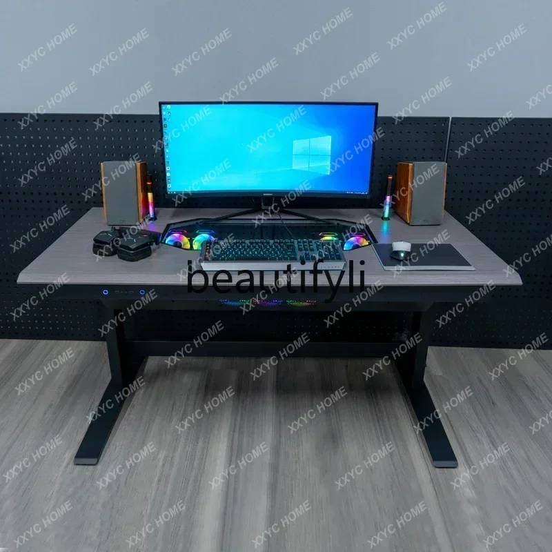 NNxzzY1 Computer Case Integrated Table Transparent Desktop Assembly Machine Drawer Type Large Chassis Electric Lifting E-sports