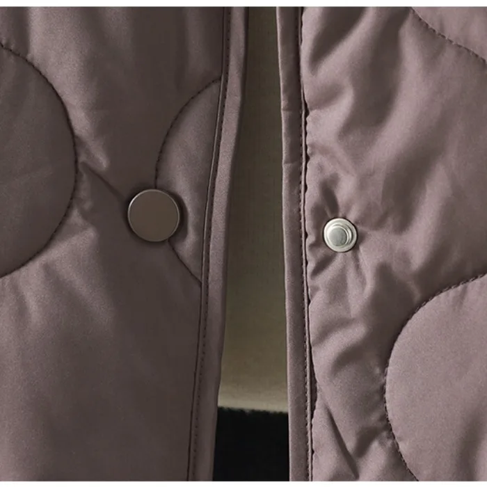 

Lightweight Warm Quilted ort Cotton Jaet Women's Casual Winter Coat Thin Cotton Clothes Hexagonal id Tee-Proof