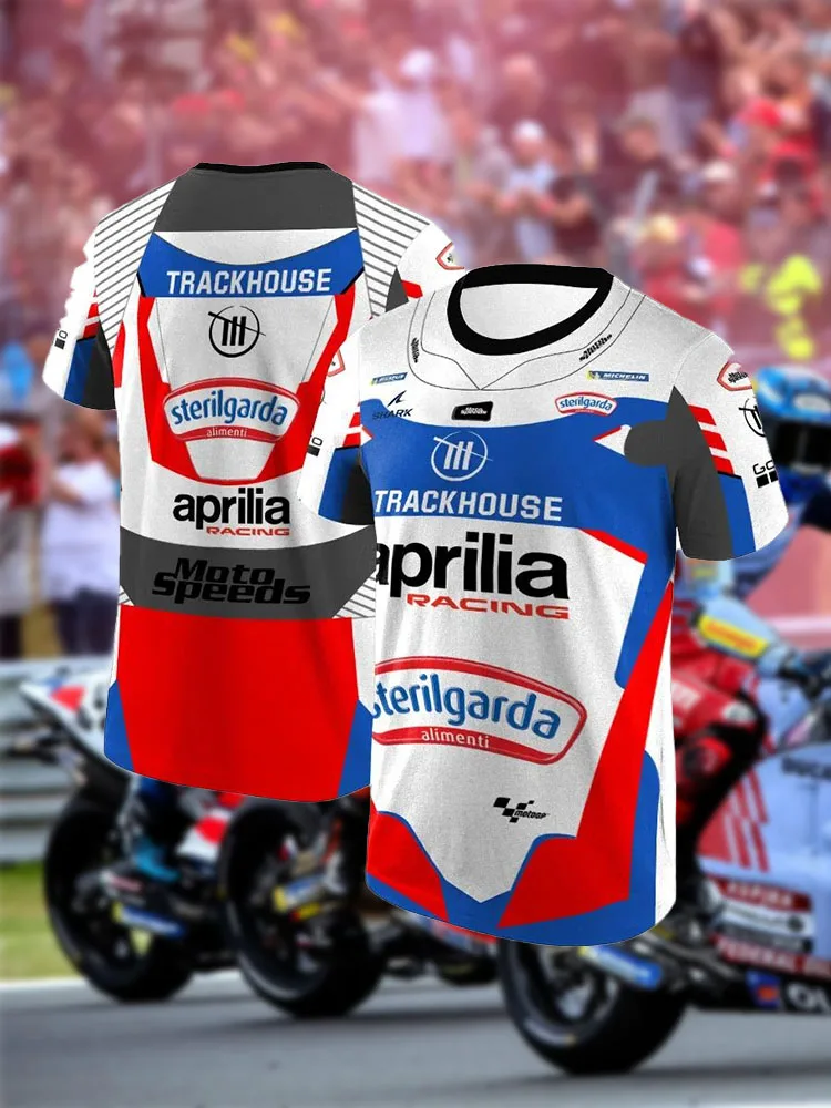 

Men's Summer Short T-Shirt with 3D Colorful Motorcycle Print for Bikers, 100% Polyester, Quick-Drying, Breathable, Biker Culture