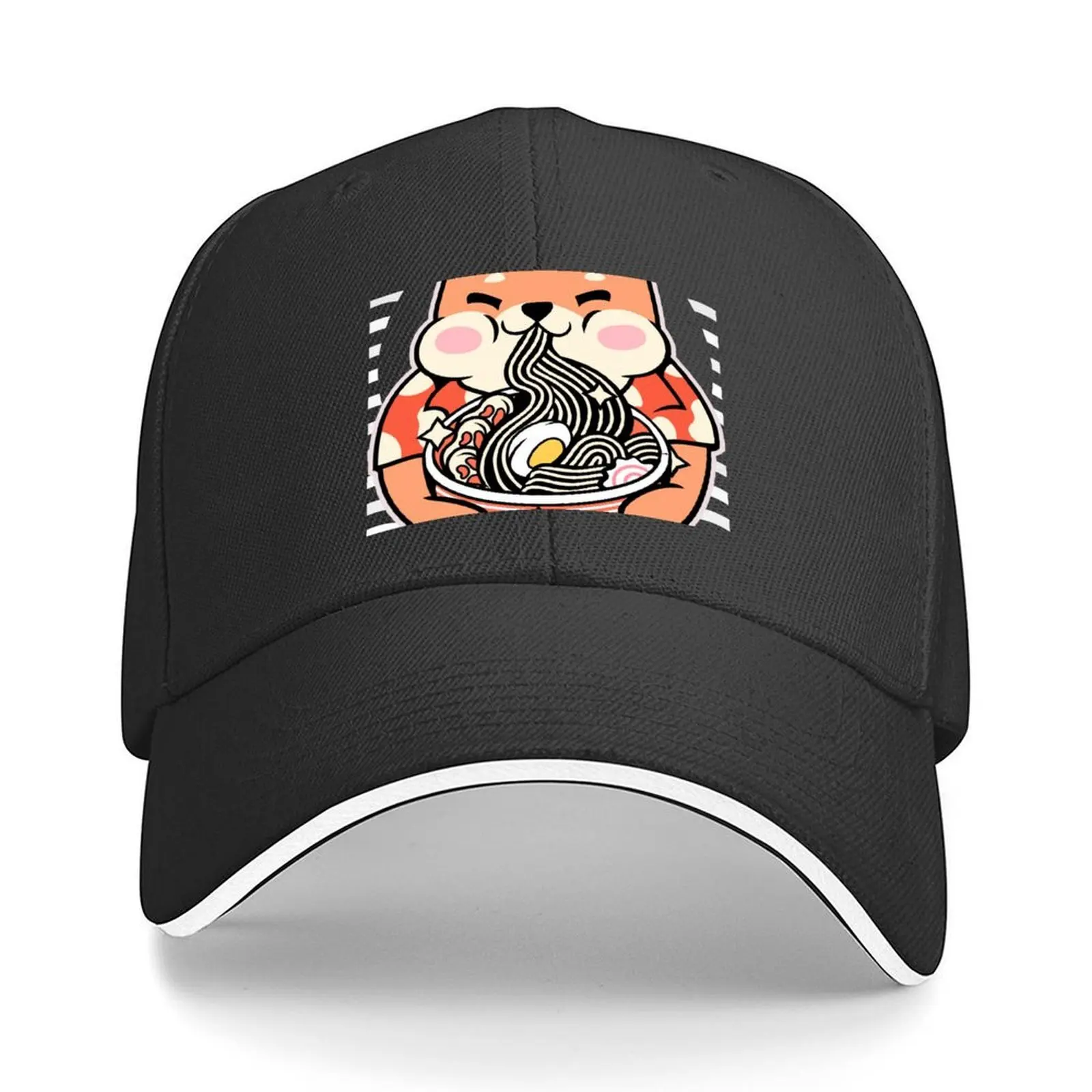 

Shiba noodles Baseball Cap Trucker Cap Golf Wear Winter hat golf hat genuine Women Caps Men's