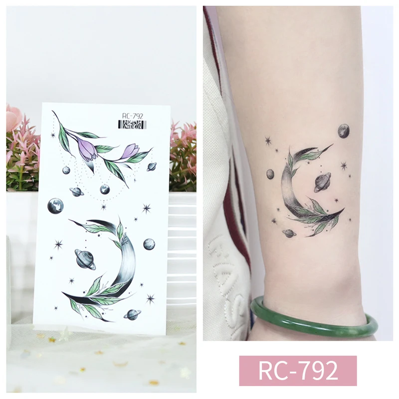 Flower Tattoo Sticker Blossom Women Body Face Arm Leg Tattoo Sticker farfalla bambini Flase Sticker per Party Waterp temporaneo