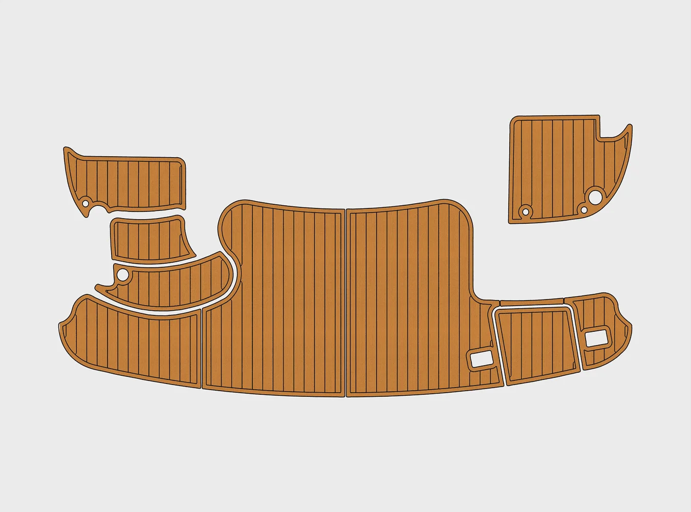 

2002-2009 Silverton 39 Motor Yacht 1/4" 6mm EVA foam Non-Slip PVC Teak Decking marine Mat seadek aqua carpet Marine Floor