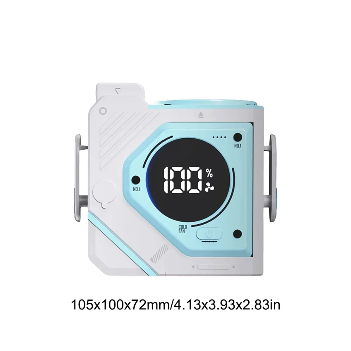 Поясной вентилятор 9800 мАч, подвесной вентилятор на шею/талию, перезаряжаемый носимый поясной вентилятор для альпинизма, пешего туризма B