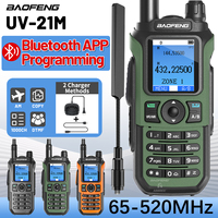 BAOFENG UV-21M Multi Band Walkie Talkie NOAA Bluetooth App Programming 1000CH Type-C AM for UV-32 UV-21 PRO V2 Two Way Radio