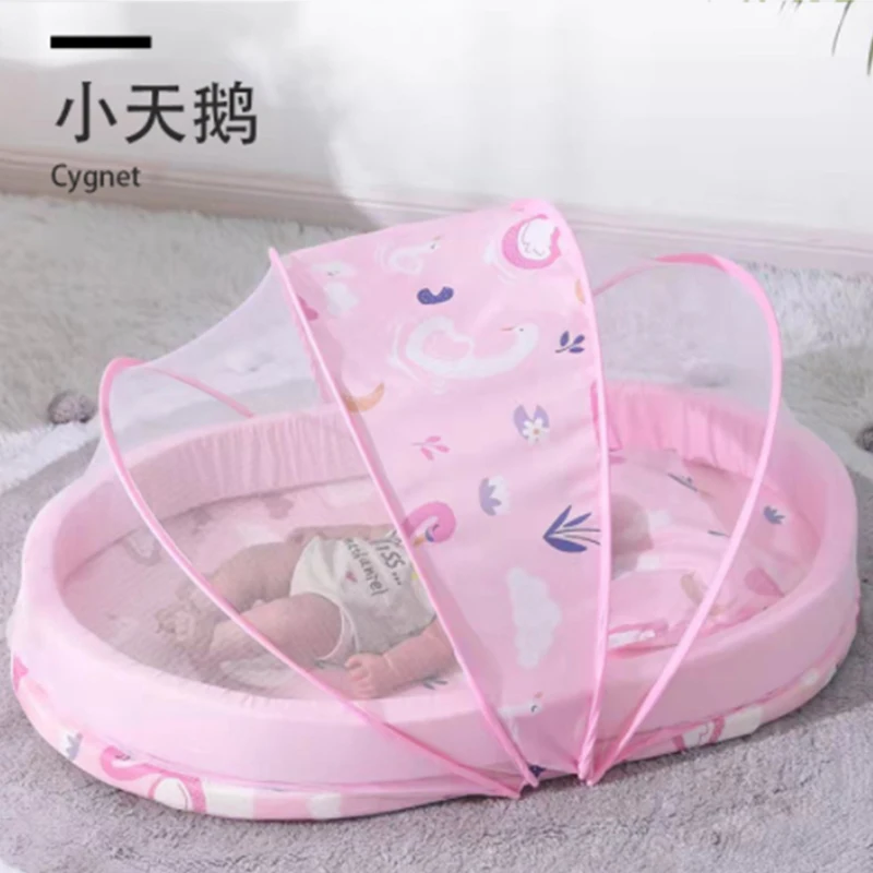 

2025 Cross-border Convenient Baby Uterus Bed Foldable Sponge Floor Cotton Thickening Insect-proof Mosquito Baby Bed